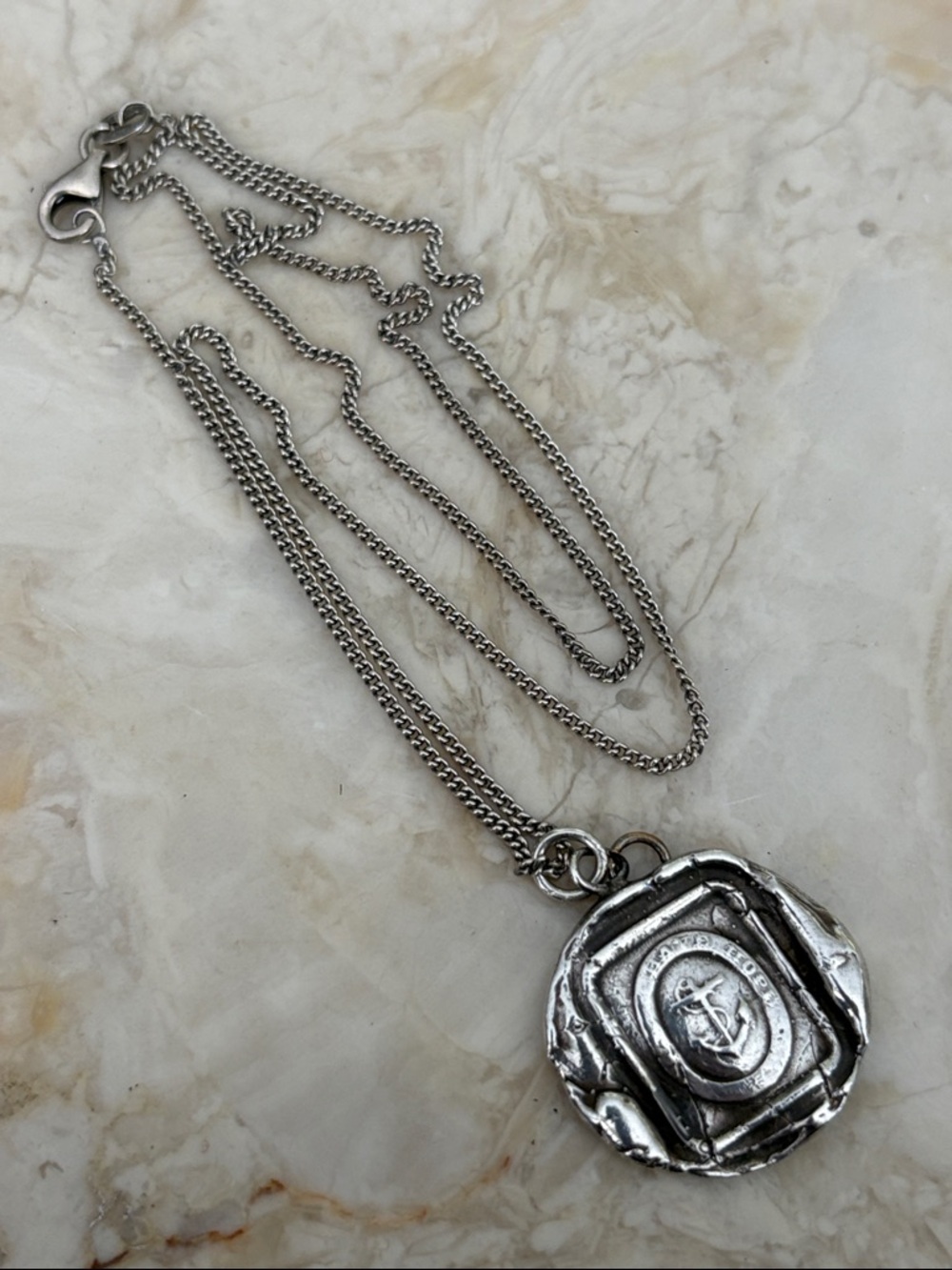 Pyrrha Still Have Hope 925 Sterling Silver Talisman Necklace Archived Rare